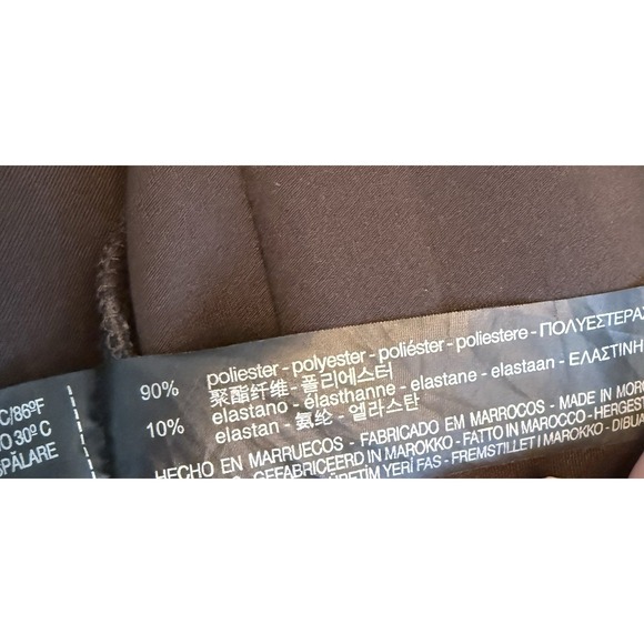 Zara Faux Suede Jacket Women's Size Small Olive Brown Snap Front WB Collection - Picture 9 of 10